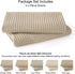 PHF 100% Cotton Waffle Weave Euro Shams - 26" x 26", No Filling, 2 Pack Elegant Home Decorative Pillow Covers