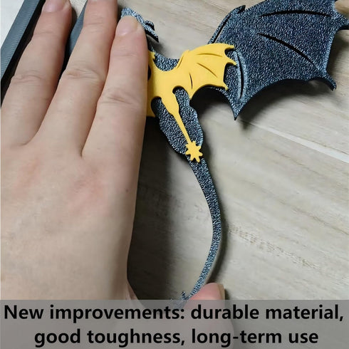 Tostmrks Handmade Dragon Bookshelf Decoration - Fantasy Dragon Books, Book Accessories for Book Lovers, Fourth Wing