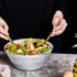 Yundu Grey Marble Ceramics Bowls Set, 58 Ounces Large Salad Bowl Set of 3, Dishwasher & Microwave Safe