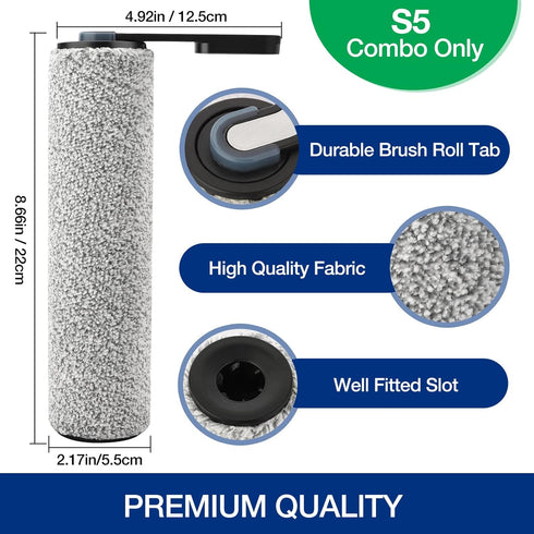 S5 S5 2 2 Combo Only, Replacement Brush Roller for Tineco Floor ONE Combo Cordless Wet Dry Vacuum Cleaner Accessories