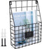 Storage Racks, Metal Wire Wall Mounted Magazine Holder, Wall Hanging Organizer for Files, Newspapers, and Magazines