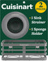 Cuisinart 2 Piece Sink Set Sink Drain Strainer with Stainless Steel Rim