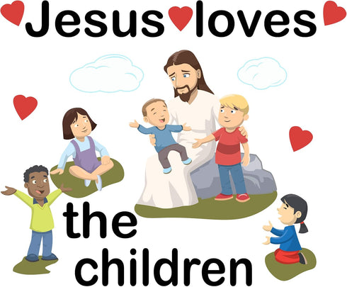 Kids Wall Decals for Church Classroom Decoration - Christian Bible Verse Nursery Wall Art Stickers