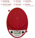 Escali Primo Digital Food Scale, Multi-Functional Kitchen Scale, 8.5 x 6 x 1.5 inches, Warm Red
