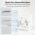 4 Counter YOOLENS Quick Dry Electric Toothbrush Holder Slots Metal Bathroom Organizer for Toothpaste Razor Mouthwash