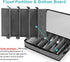 Silverware Organizer Chest, Stackable Flatware Storage Box, Spoon Organizer, Tableware Storage Box with 4 Dividers for