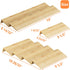 Mat,4 9.5'',Seasoning Kitchen,Cabinet,Drawers,Countertop AMBIRD Bamboo Spice Drawer Organizer with Non-slip Tier Jar