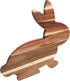 BESTOYARD Bunny Shaped Wooden Serving Board, Wood Cutting Board, Easter Serving Platter for Cheese and Vegetables