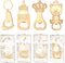 wxfdac 24 Pcs Baby Bottle Opener, Popping Bear Footprint Keychain Bottle Openers with