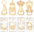 wxfdac 24 Pcs Baby Bottle Opener, Popping Bear Footprint Keychain Bottle Openers with