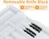 Homecor Silverware Organizer for Kitchen Drawers, Expandable Utensil Organizer & Knife Block, BPA Free Storage