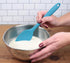RSVP International Ela's Favorite Silicone Spatula Spoon - Turquoise, 11" | BPA-Free, Dishwasher Safe