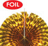 Beistle 10 Piece Black & Gold Decorative Fans for New Year’s Eve, Awards Night, Birthday Party Supplies