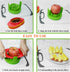 Fruit Cutter Slicer - 4 in 1 Apple Slicer with Vegetable Peeler & Cleaning Brush, Stainless Steel Heavy Duty Cutter for