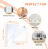 Jetec 6 Pieces Clear Acrylic Hat Hooks, Heavy Duty Wall Mounted Coat and Towel Hook, Self Adhesive Jewelry Organizer