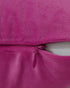 mixeoo Comfy Hot Pink Throw Pillow Covers - Decorative Square Solid Thick Velvet Cushion Cases, Set of 2, 18 x 18 Inch