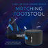Throne Boss Gaming Footstool - Cover ONLY No Filling - Matching Bean Bag Chair Pouf/Ottoman - Round Gamer Foot Stool