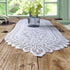 Tinsow 2 Pack Cotton Crochet Lace Rectangular Table Runner, Dresser Scarf Doilies (White Style, 13" X 44")