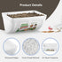 Chewoof 4 Pack 4.5 Chicken Feeders, Quart Goat Hanging Fence Feeders, with Hooks, Screws, & Chicken Coop Treat Bag