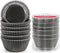 Caperci Black Foil Cupcake Muffin Liners, Standard Size Baking Cups, 150-Pack, Premium Greaseproof & Sturdy