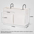 Bedside Caddy White Bedside Hanging Storage Basket, Bed Caddy for Headboards, Bunk Dorm Rooms Crib Beds Rails Organizer