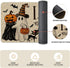 Artoid Mode I Hope You Brought Boos Spider Web Pumpkin Halloween Kitchen Mats Set of 2, Low-Profile Black Cat Rugs