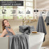8 Set |2 Sheet,2 Towels,4 Cozy Set Piece Bath Towel Grey Oversized Large Bath Hand Washcloths| Ultra Soft Bath Towel