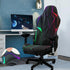 Blacklight Gaming Chair Cover UV Reactive Neon Geometric Pattern Desk Chair Slipcover, Glow in The Dark Stretch