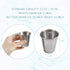 Framendino 6 Pack Metal Shot Glasses, Stainless Steel Coffee Vessel, Drinking Tumbler for Water, Whisky, Vodka (2