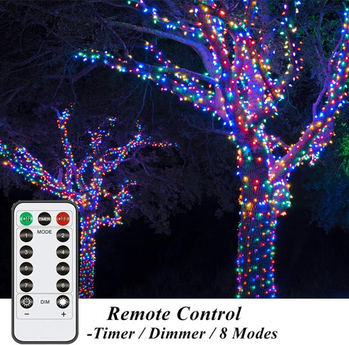 2 Pack 20ft 50 Solhice Battery Operated String Lights with Remote Outdoor Indoor, Each LEDs Mini Fairy Light
