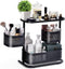 KINGRACK Bathroom Counter Organizer, 3 Tier Rotating Vanity Storage Cabinet, Cosmetic Holder Standing Shelf, Black