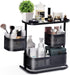 KINGRACK Bathroom Counter Organizer, 3 Tier Rotating Vanity Storage Cabinet, Cosmetic Holder Standing Shelf, Black
