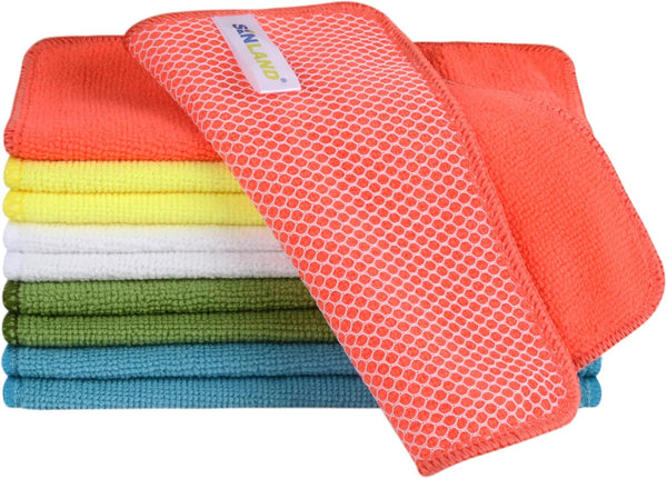 SINLAND Microfiber Dish Cloth for Washing Dishes Dish Rags Best Kitchen Washcloth