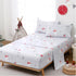 Set Sets 4 Yibeizi Kids Christmas Sheets Full Size, Light Grey Bear Snowmen Printed Sheet for Boys Girls, Cute