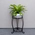 2 FaithLand Plant Stand, Heavy Duty Metal Planter Holder Indoor Outdoor, Tier Round Potted Supports Rack, Corner