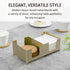 Countertop 5'' MyGift Disposable Napkin and Drink Coaster Holder, Modern Brass Tone Metal Bar or Coffee Table Guest