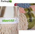 meetall (5 Pack, 2 Mesh Grocery Bags, Reusable Tote Bags with Sturdy Handle, Washable, Eco Friendly, Cotton String Net