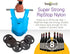 BagPodz 50lbs 5 Pack Sturdy Reusable Grocery Bags Foldable and Washable - Made From RipStop Nylon Hold - Designed