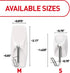 Command Small Wire Toggle Hooks, 4 Wall Hooks & 5 Command Strips, Damage-Free Hanging, Holds up to 0.5 lb