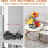 Counter, 3-Tier Livabber Fruit Basket Bowl with Banana Hanger, Fruit Vegetable Storage Basket with Banana Tree Holder