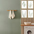 LuZhiQiang 16x11 Inch Set 4 Botanical Wall Decor Sign of Sage Green Plants Wood Framed For Bathroom Modren Bedroom
