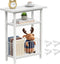 Heybly Small Narrow Side Table for Small Space, Thin Bedside Table with