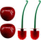 Higliocas Toilet Brush Household Bathroom Cleaning Cherry: 2-Pack Adorable Shape with Holder, Deep