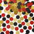 Glitter Confetti Circles Table Decoration, Wedding Party Decoration, 1.2’’ Diameter (Gold Glitter, Black, Red, 300pc)