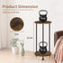 2 23" YINMIT Plant Stand Indoor, Tier Small Plant Stand, Tall Metal Spindle Poles Plant Stands, Corner Flower Pot