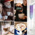 Powerful Handheld Milk Frother, Mini Whisk Drink Mixer for Coffee, With Stand, Cappuccino, Latte, Matcha, Hot Chocolate