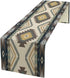 BATPLY Seamless 13x36in x1 Ethnic Aztec Table Runner, Vintage Bohemian Rustic Farmhouse Grey Green Mystic Native Tribal