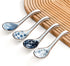 Asian Soup Spoons Set of 4, Ceramic Pho Spoons, Chinese Dumpling and Japanese Soup Spoons