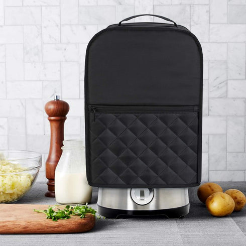 Luxja Food Processor Cover for Cuisinart and Hamilton Beach 10-14 Cup Processor, Dust Cover with Accessories Pockets,