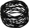 Handmade Round Black Mesh Napkin Rings Holder - Set of 6 for Dining Table Parties Everyday